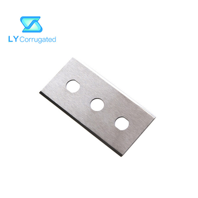 Hojas de afeitar industriales del carburo de tungsteno tres cuchillas de la cortadora de la película del papel de aluminio de los cuchillos de los agujeros