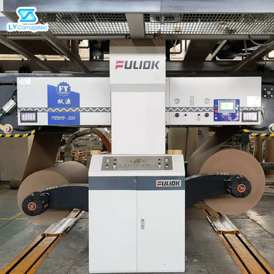 cadena de producción de la cartulina acanalada de 2200m m encoladora del corrugador del control del PLC