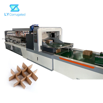 Tablilla acanalada automática de la máquina 7m m de la fabricación de cajas del PLC montar