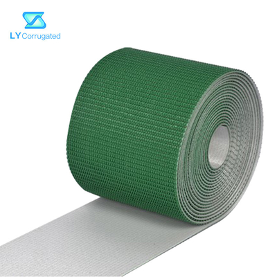 las partes de la máquina del corrugación de 4.5m m, 2 manejan la banda transportadora verde del Pvc
